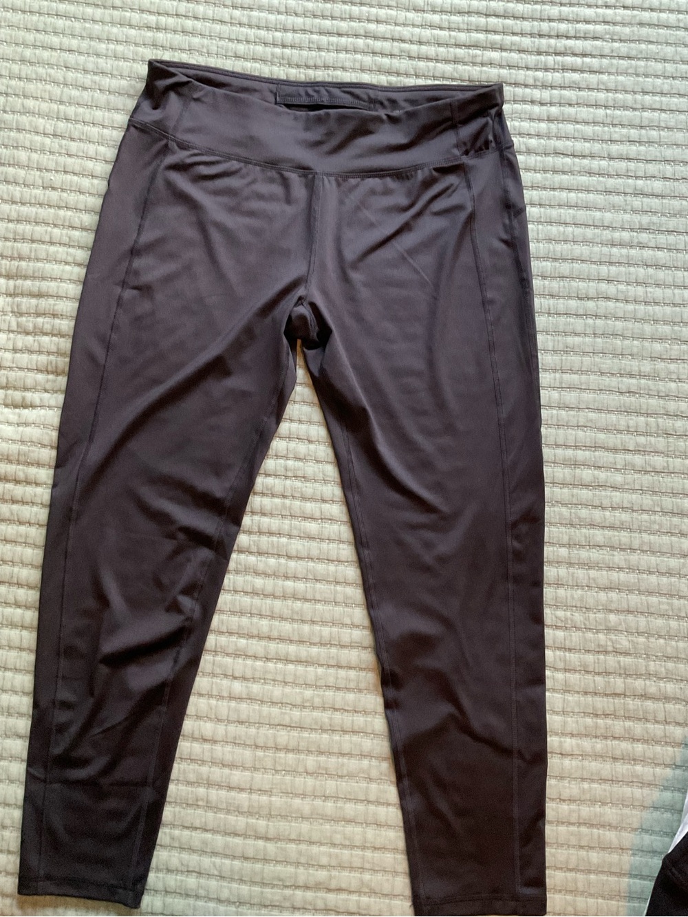 Danskin Black Fitted Performance Leggings with Pink Accent
